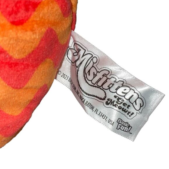 Misfittens Cat Kitten Get Meow of Here Plush Orange Purple Stuffed Animal 9" - Picture 4 of 11